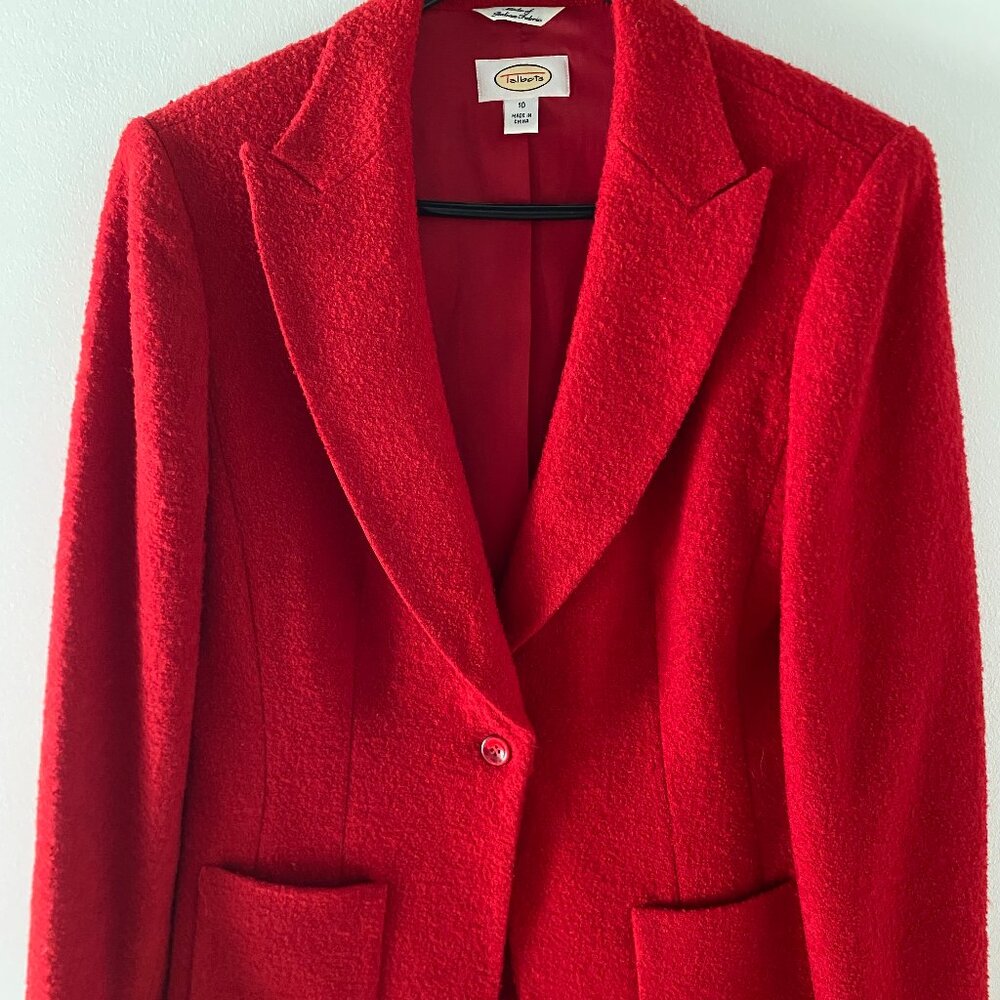 Talbots candy apple red jacket size 10